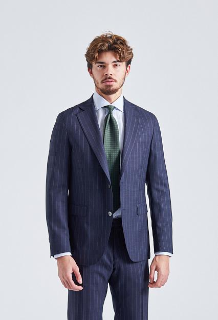 Onesto N.Siena Navy Pinstripe